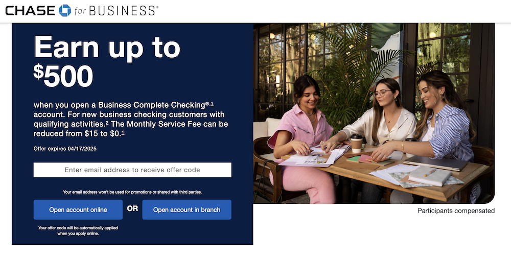 chase business homepage