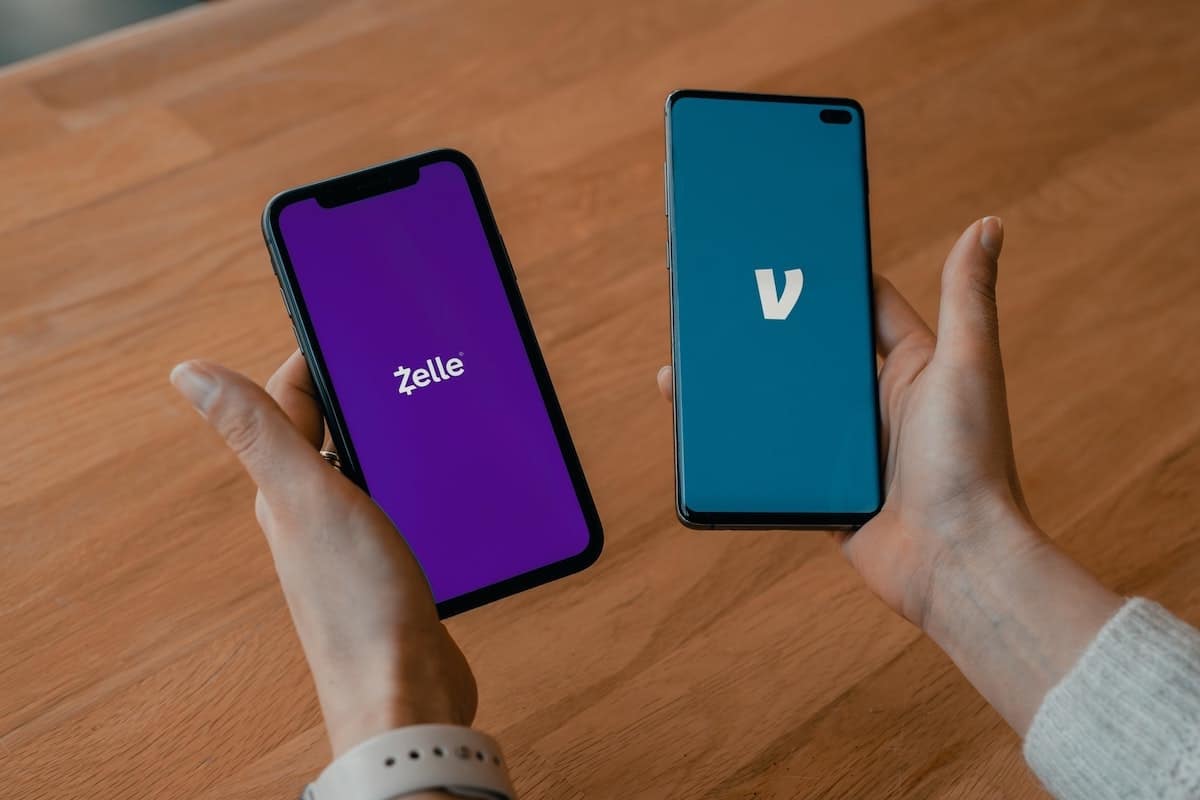 two phones, one with zelle and one with venmo