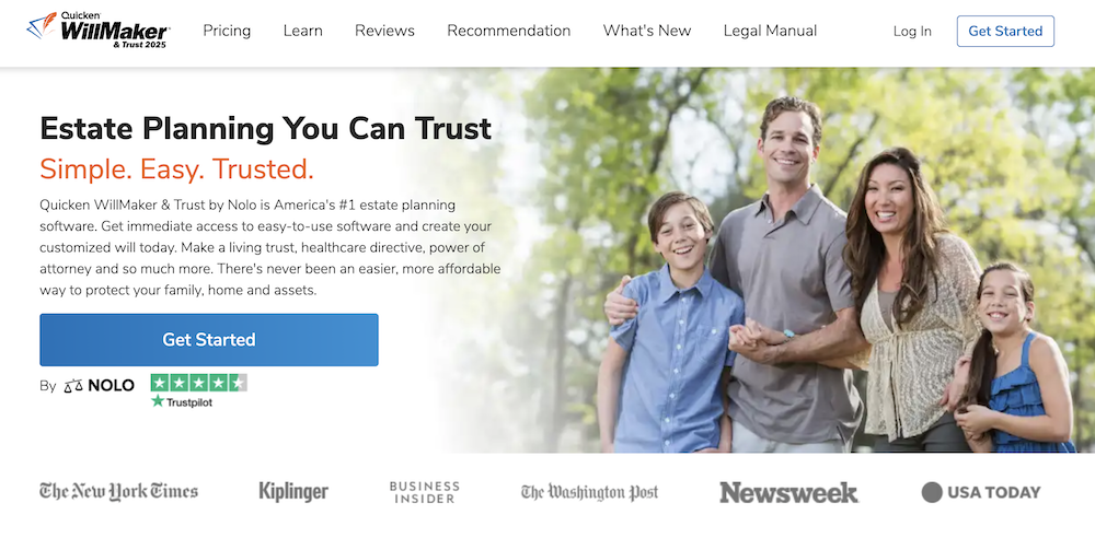 quicken willmaker and trust homepage